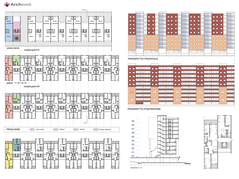 Multi-storey building 11 dwg plan