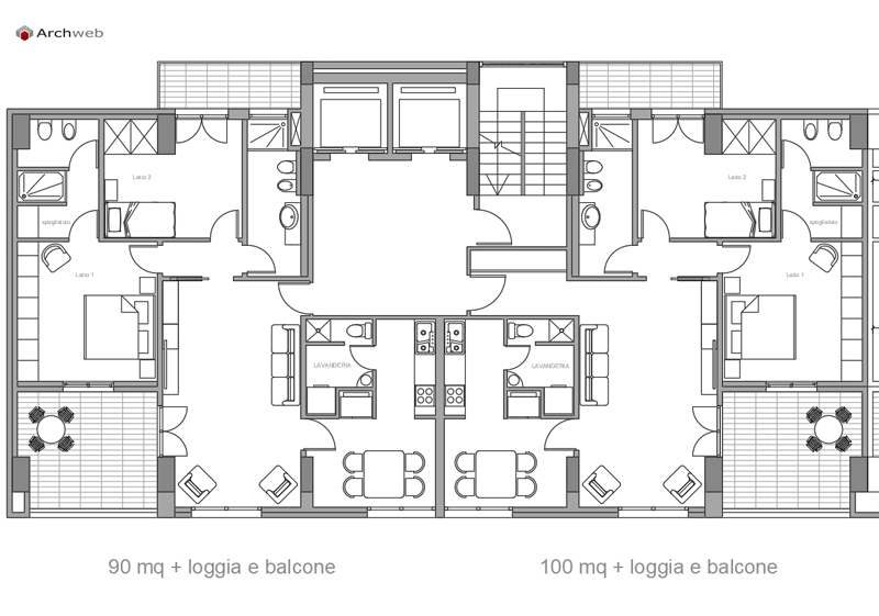 Casa in linea 03 dwg