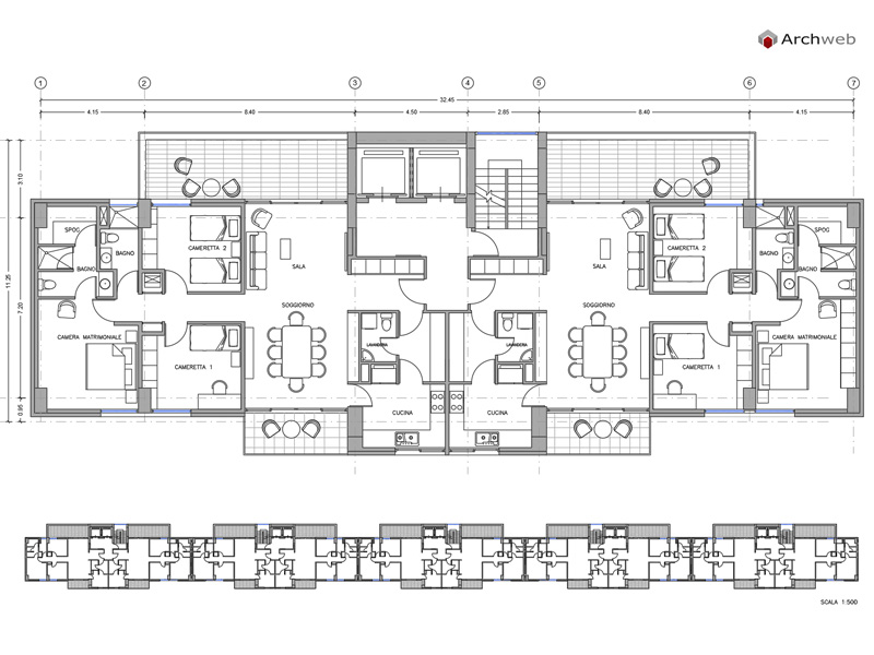 Casa in linea 07 dwg