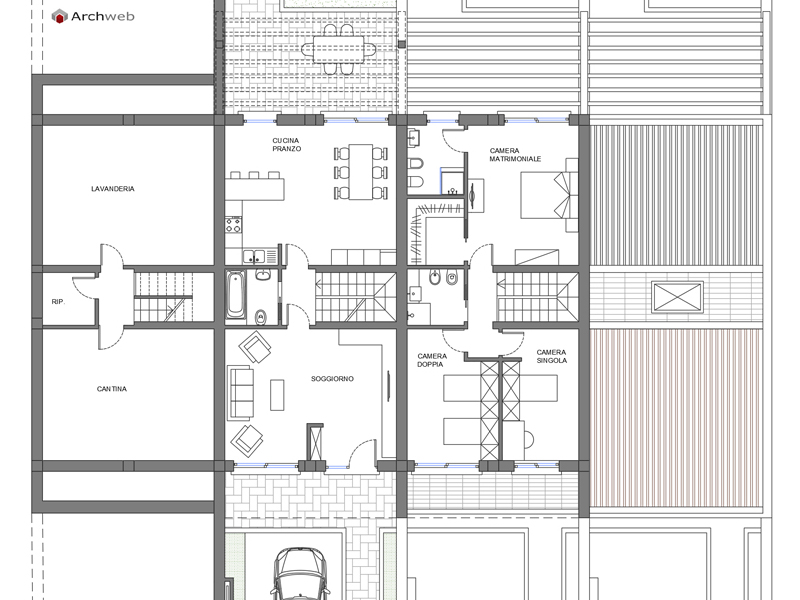 Case a schiera 9 dwg