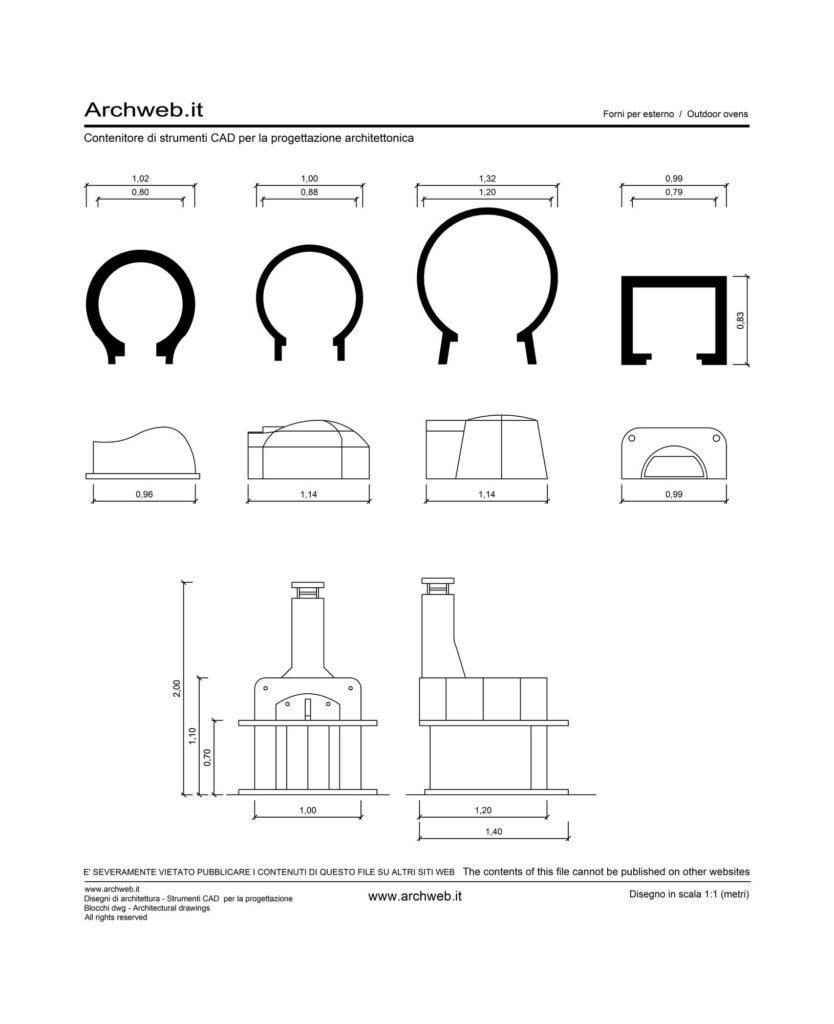 Forni per esterno 01 dwg