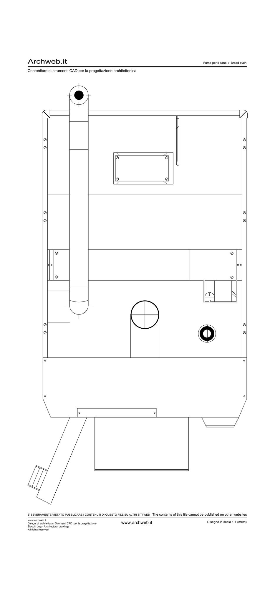 Forno panificio dwg