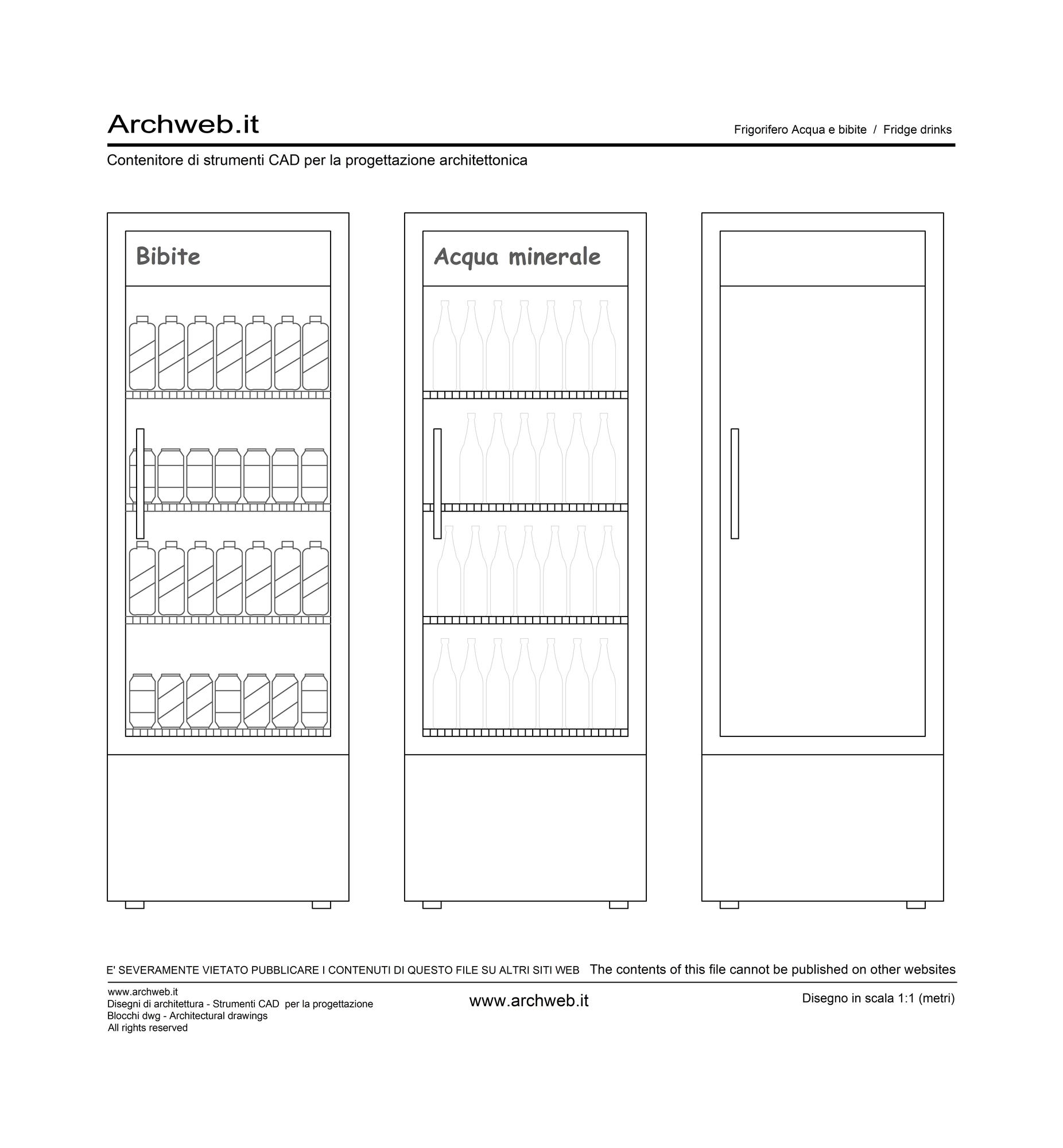 Espositore – vetrina frigo dwg