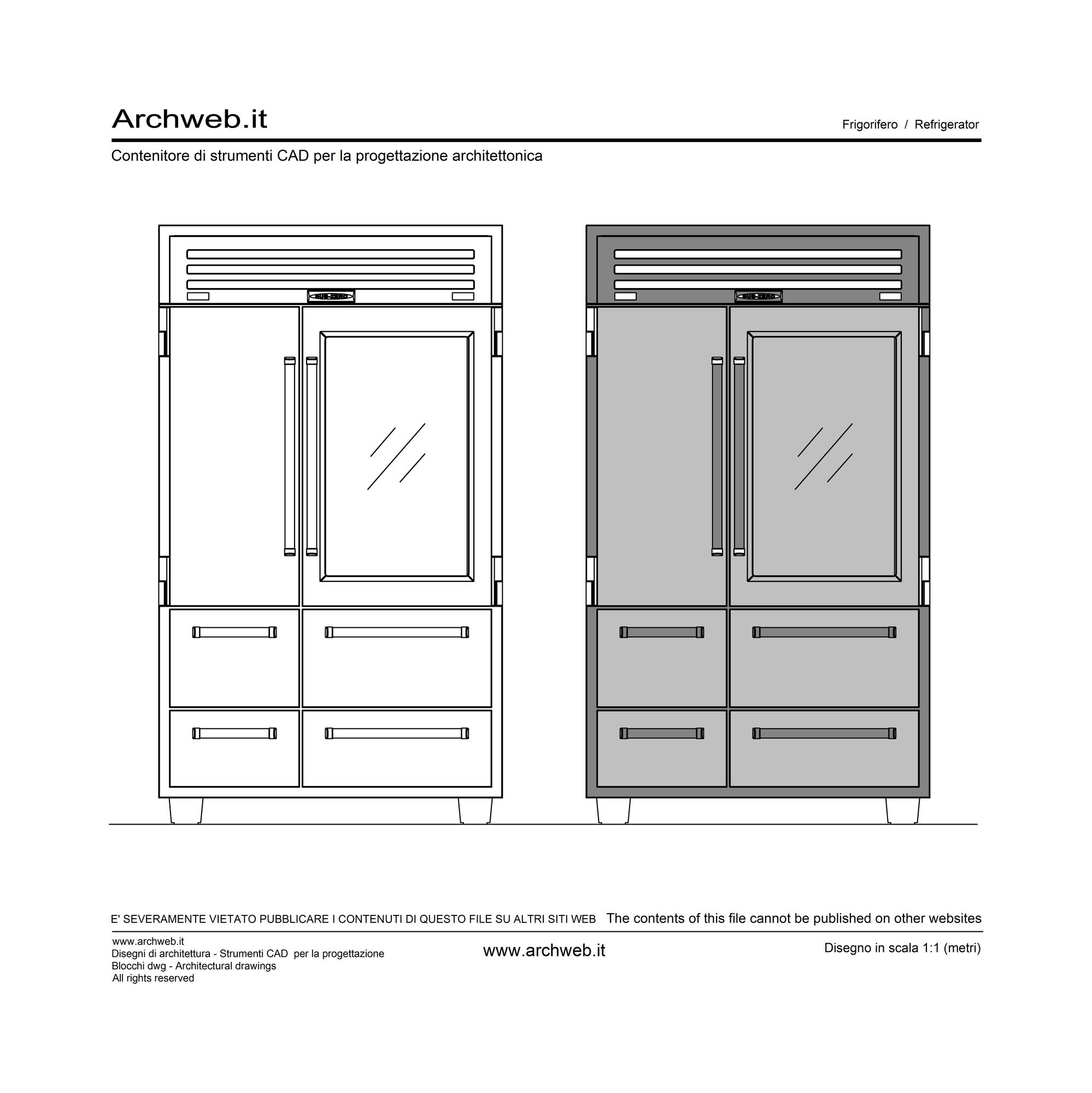 Espositore refrigerato dwg