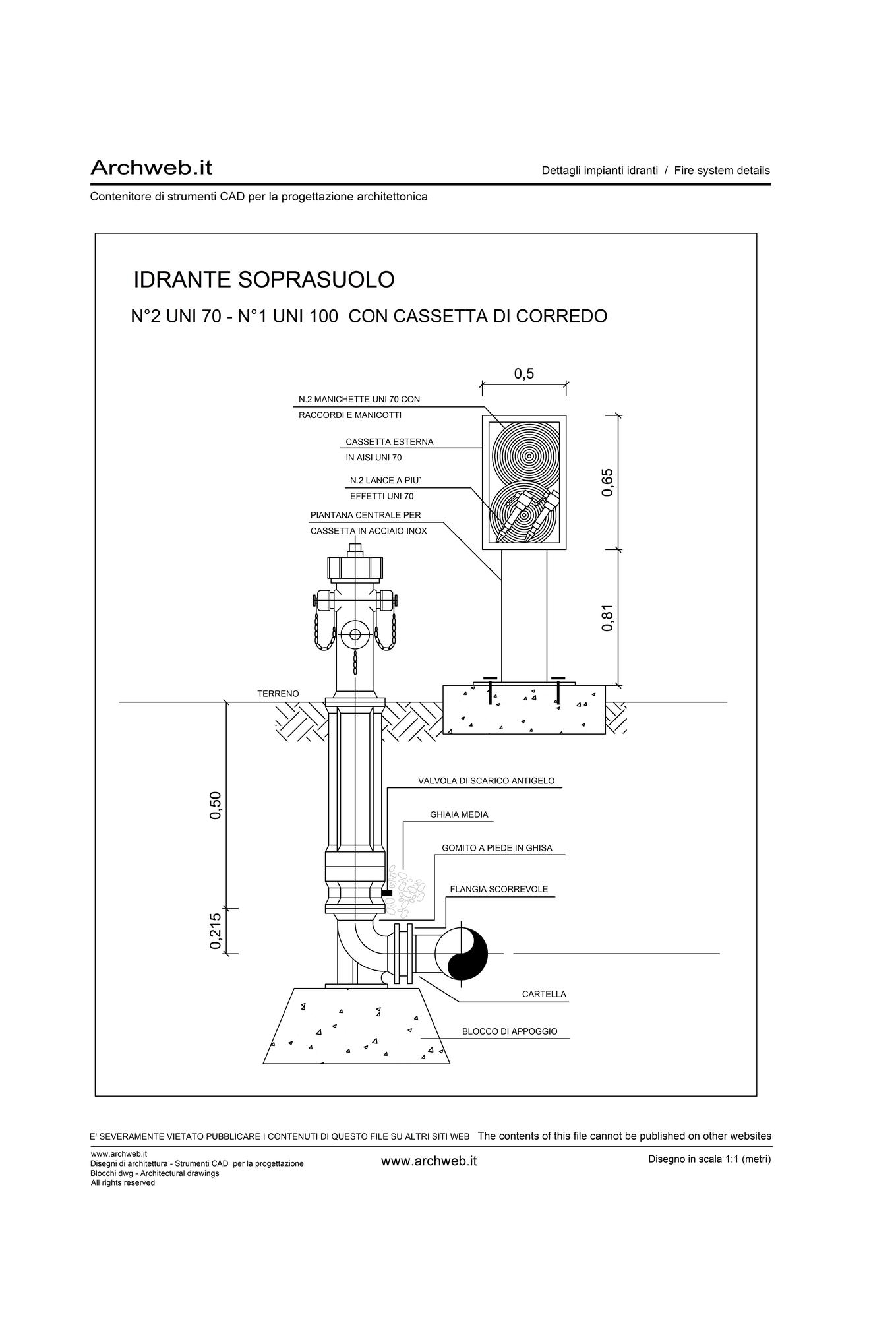 Idrante soprasuolo 1 dwg