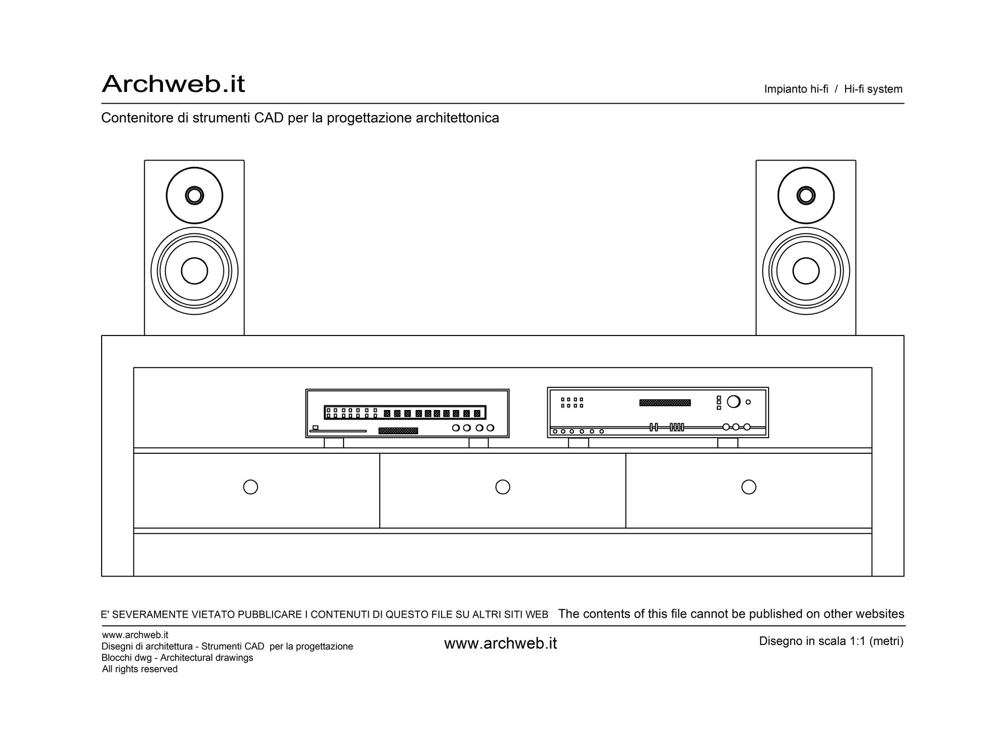 Impianto hi-fi dwg