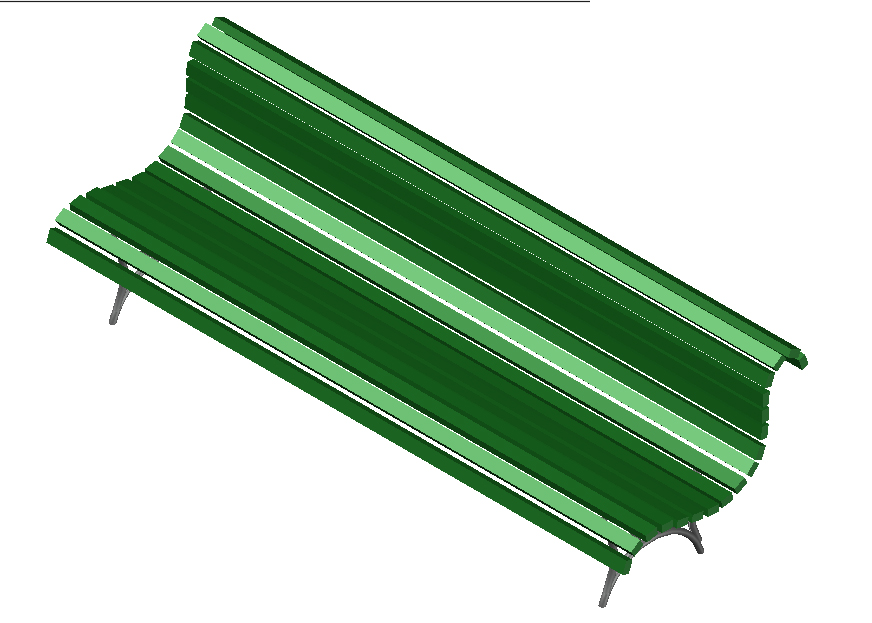 Panchina 3D 09 dwg