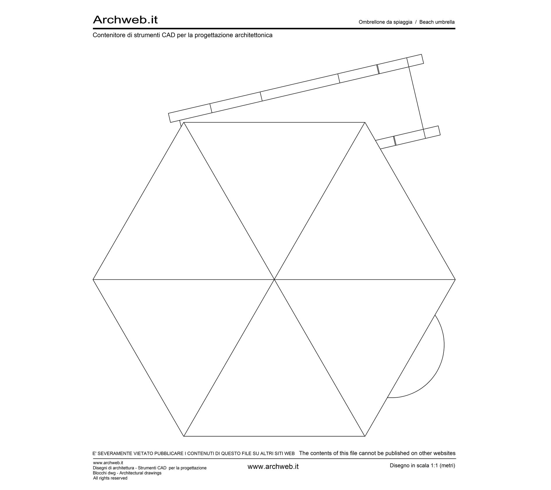 Pianta ombrellone 02 dwg