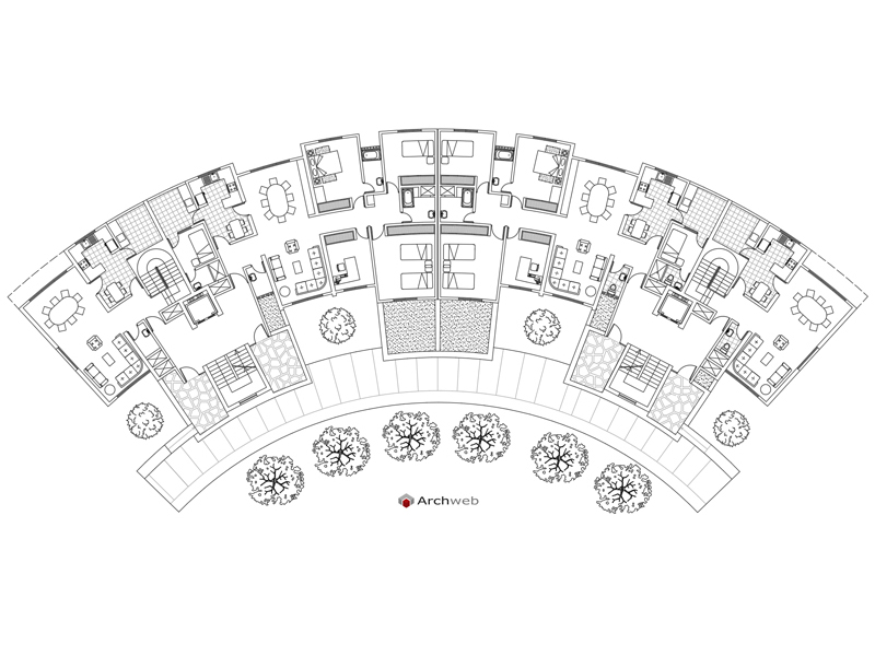 Circular residences 01 dwg