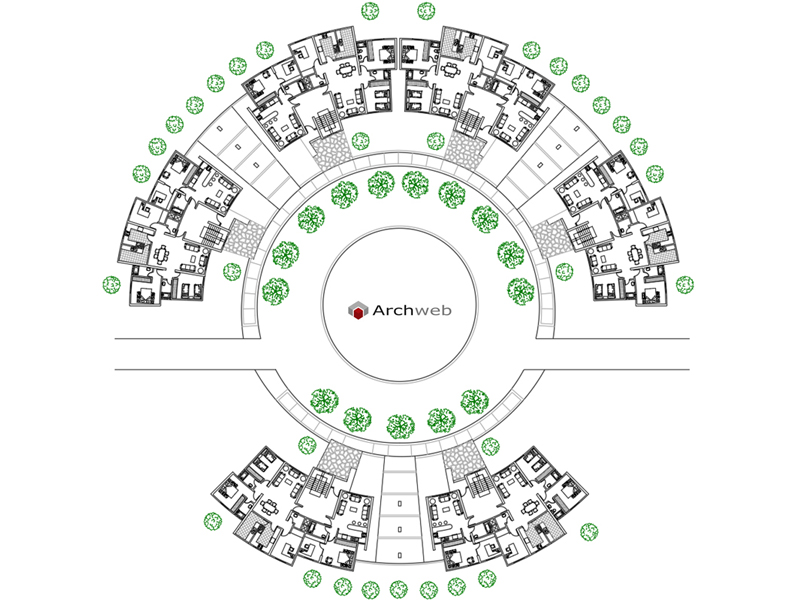 Circular residences 02 dwg