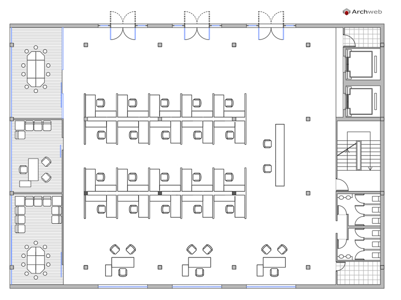 Schema ufficio 5 dwg Archweb