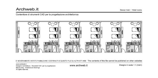 Stanze hotel 02 dwg