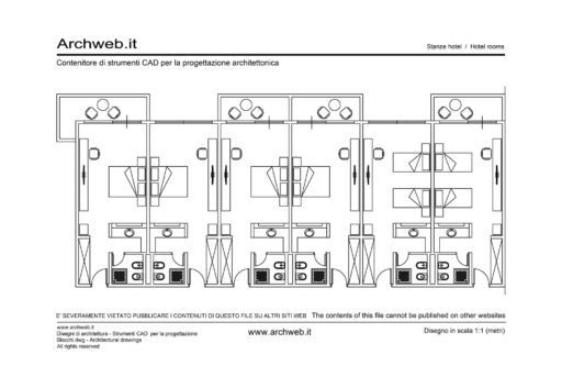 Stanze hotel 04 dwg