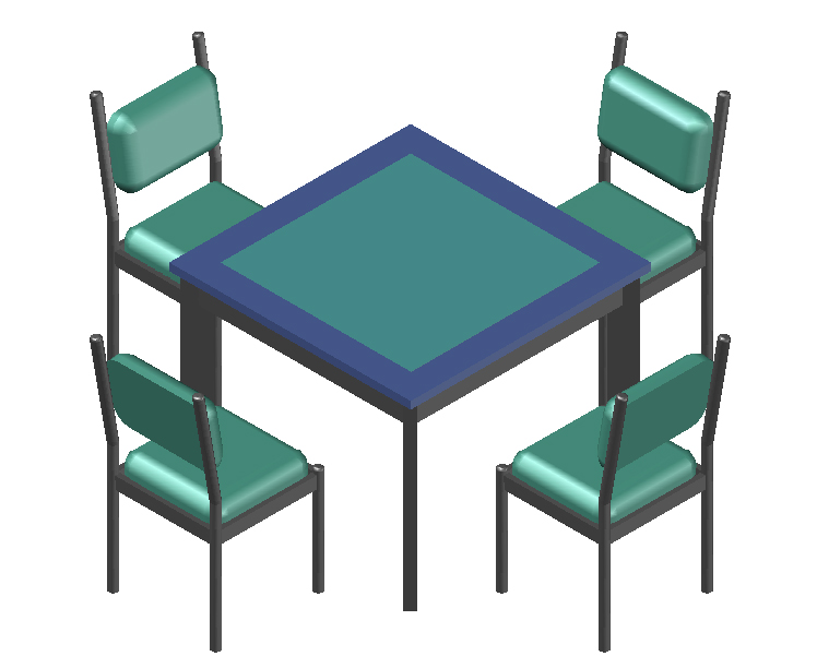 Tavolino bar 3D 03 dwg