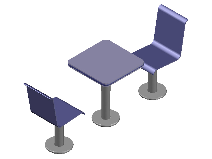 Tavolino bar 3D 04 dwg