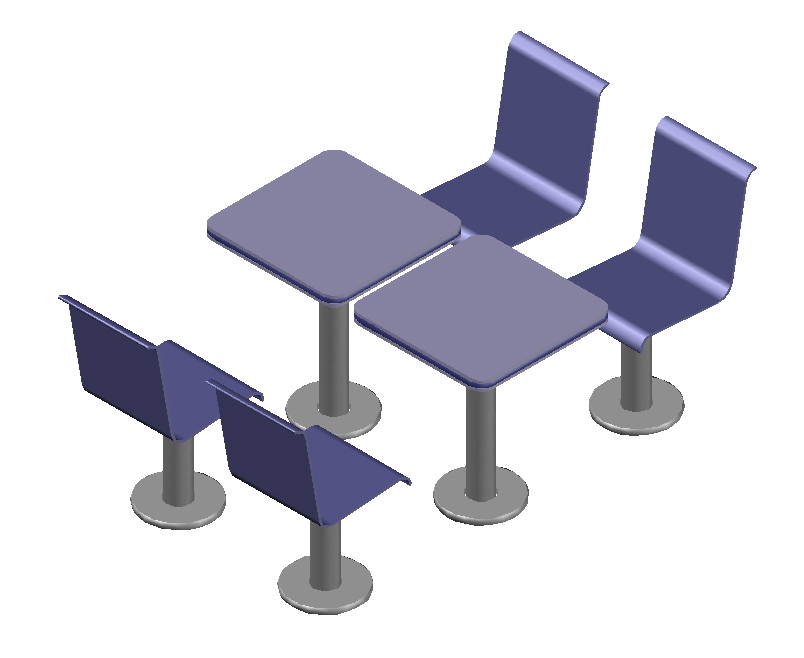 Tavolino bar 3D 05 dwg
