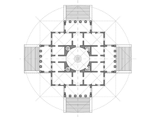 Pianta della Rotonda del Palladio