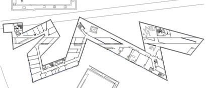 Daniel Libeskind's Jewish Museum in Berlin: floor plan