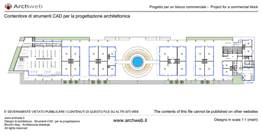 Blocco commerciale dwg
