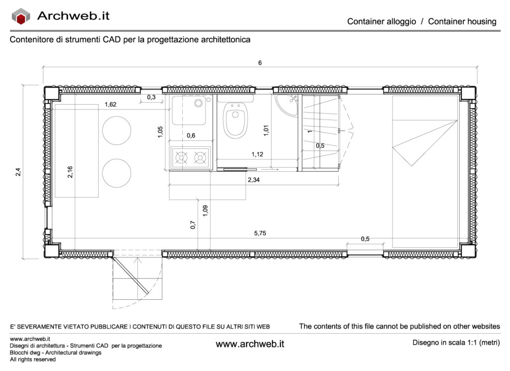 Alloggio – container 01 dwg