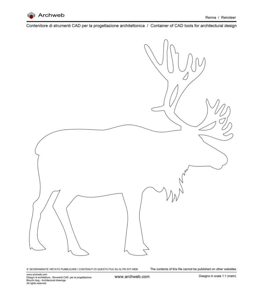 Reindeer dwg image Archweb