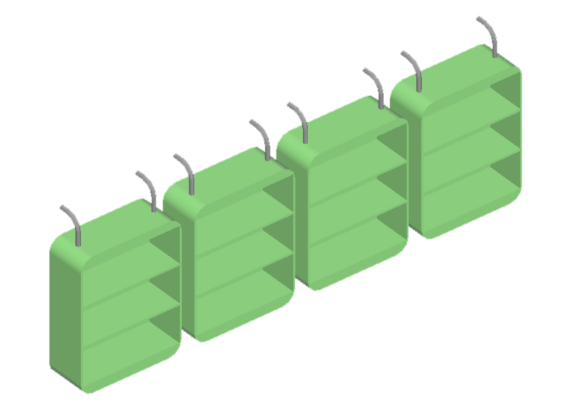 Scaffali 3d 05 dwg