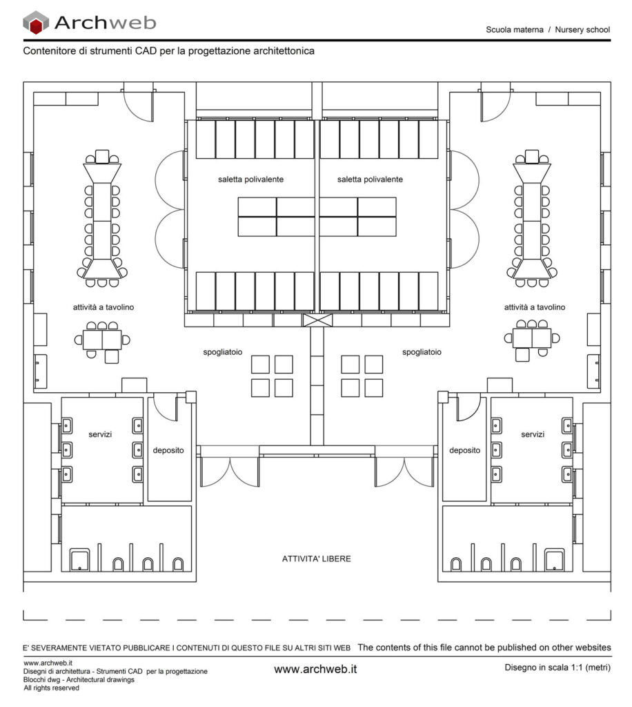 Scuola materna 03 dwg
