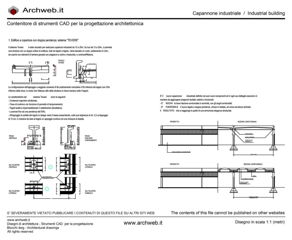 Sistema costruttivo tevere dwg