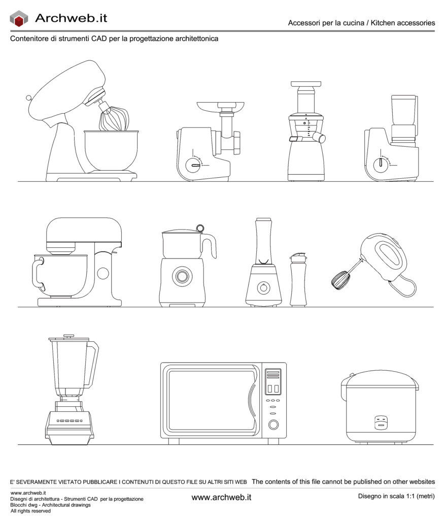 Accessori cucina 2g dwg