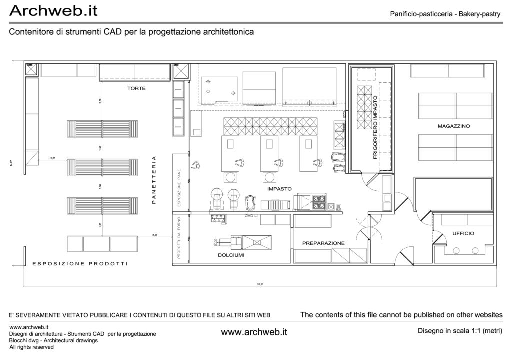 Panificio - Pasticceria - laboratorio dwg
