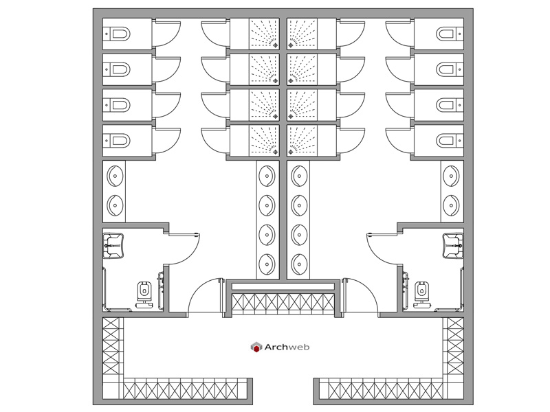 Spogliatoi - servizi C.B. 06 dwg