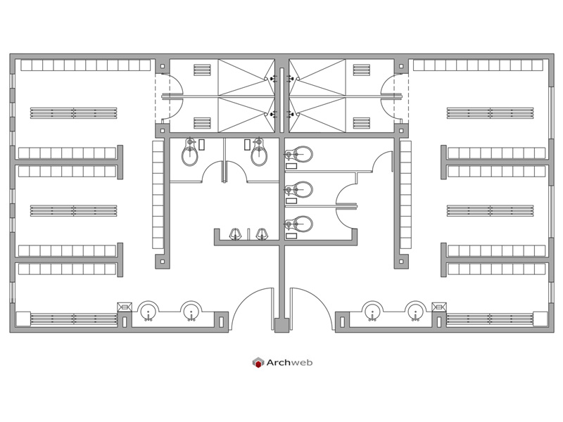 Spogliatoi – servizi C.B. 08 dwg