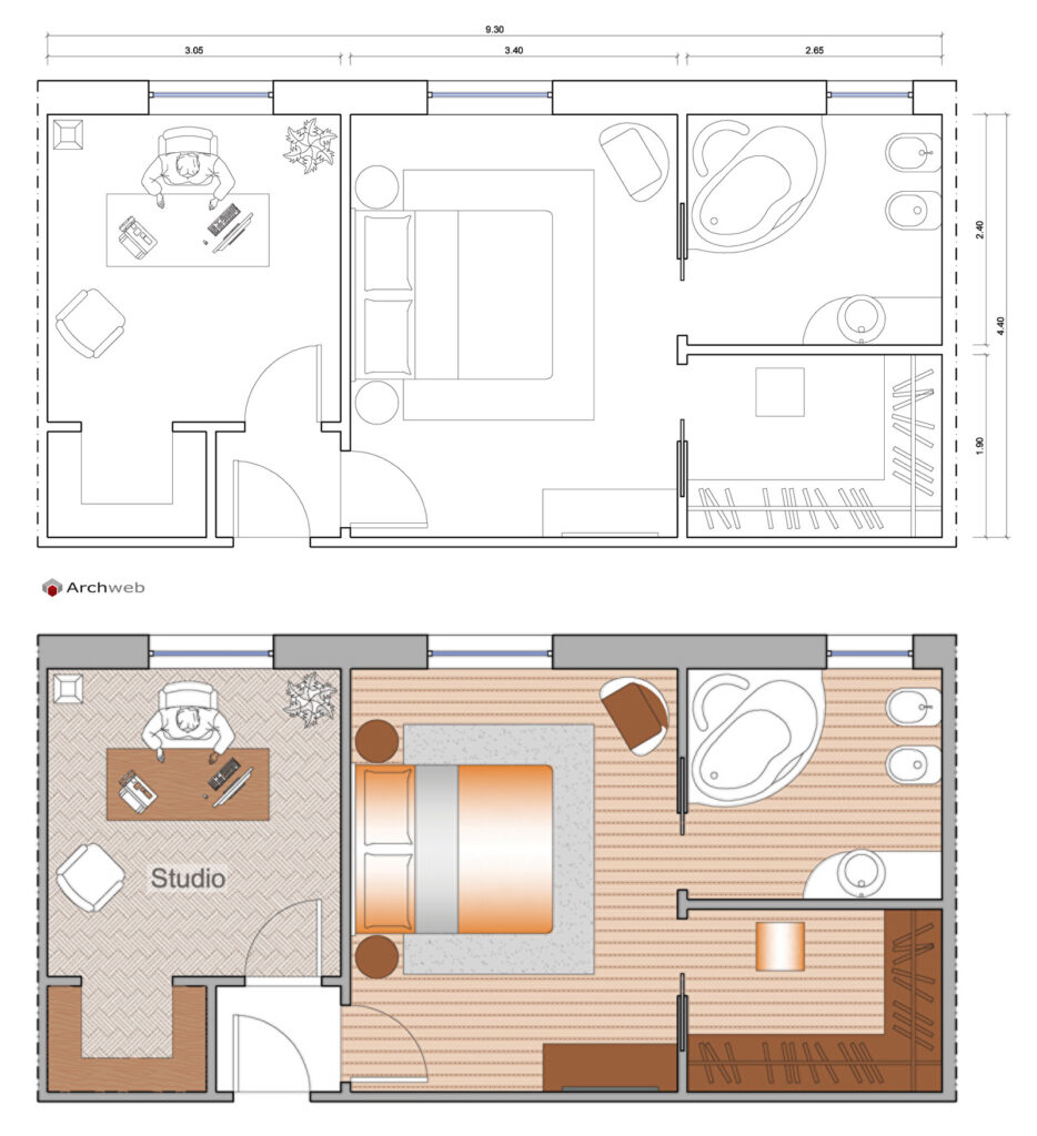 Sleeping area 2g dwg