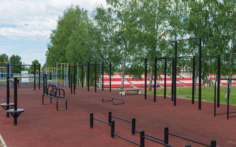 Sports areas in urban parks