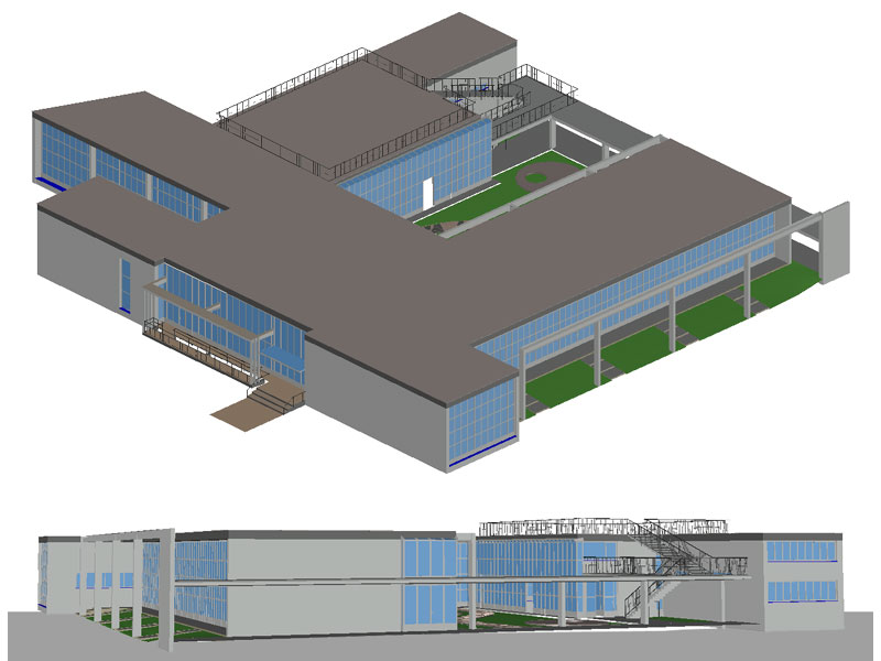 Asilo Sant' Elia 3D (dwg)