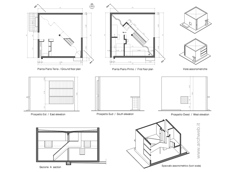 Case per artigiani 2D dwg.