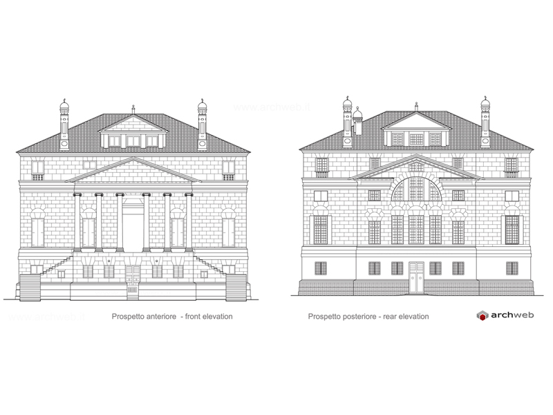 Villa Foscari - Prospetti dwg.