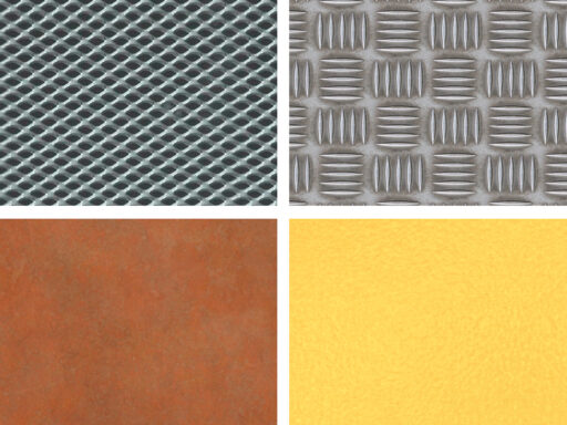 Textures di metalli, lamiere e griglie di varie tipologie