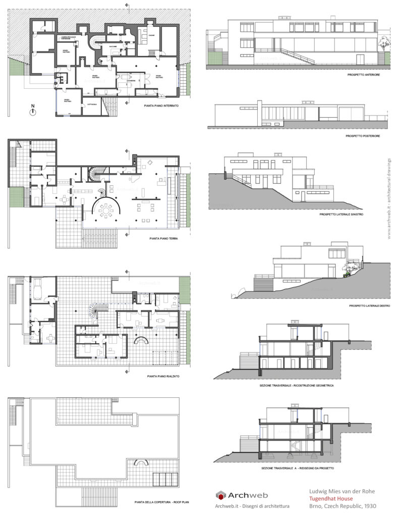 Tugendhat House drawings