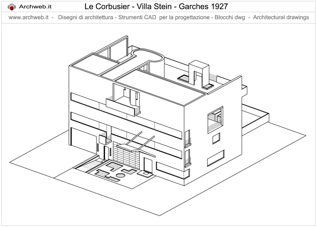Villa Stein assonometria
