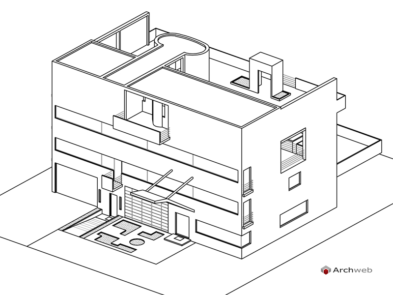 Villa-Stein-axonometry