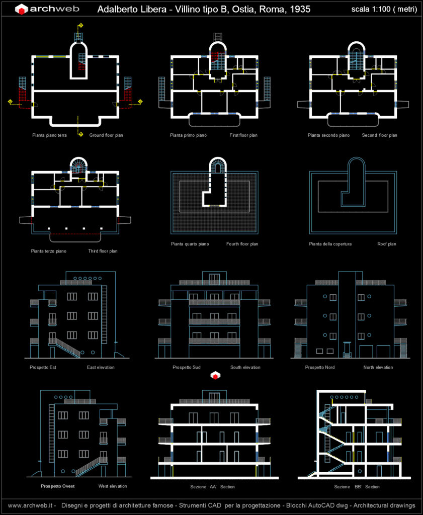 Villino ostia tipo B_Autocad