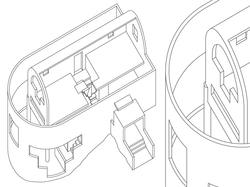 Yano house spaccato-dwg