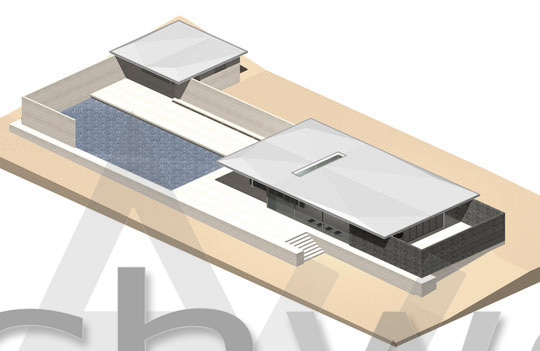 Padiglione Barcellona 3D dwg Archweb