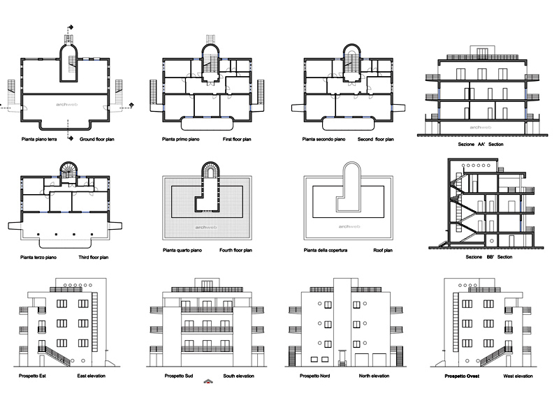 Villino Ostia type B dwg.