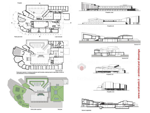 Centro culturale di Wolfsburg 2D dwg.