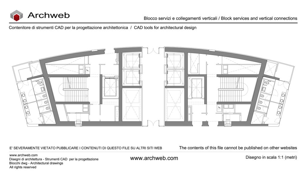 Lift block services stairs 01 dwg Archweb