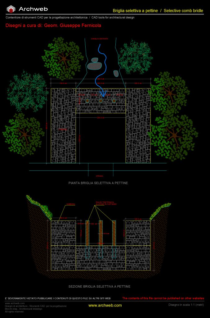 Briglia selettiva a pettine 01 cad Archweb