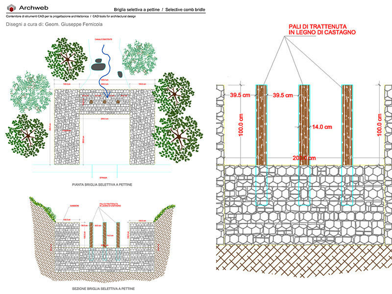 Briglia selettiva a pettine 01 anteprima dwg Archweb