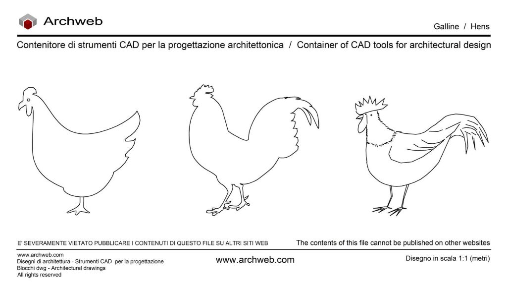 Galline immagini dwg Archweb